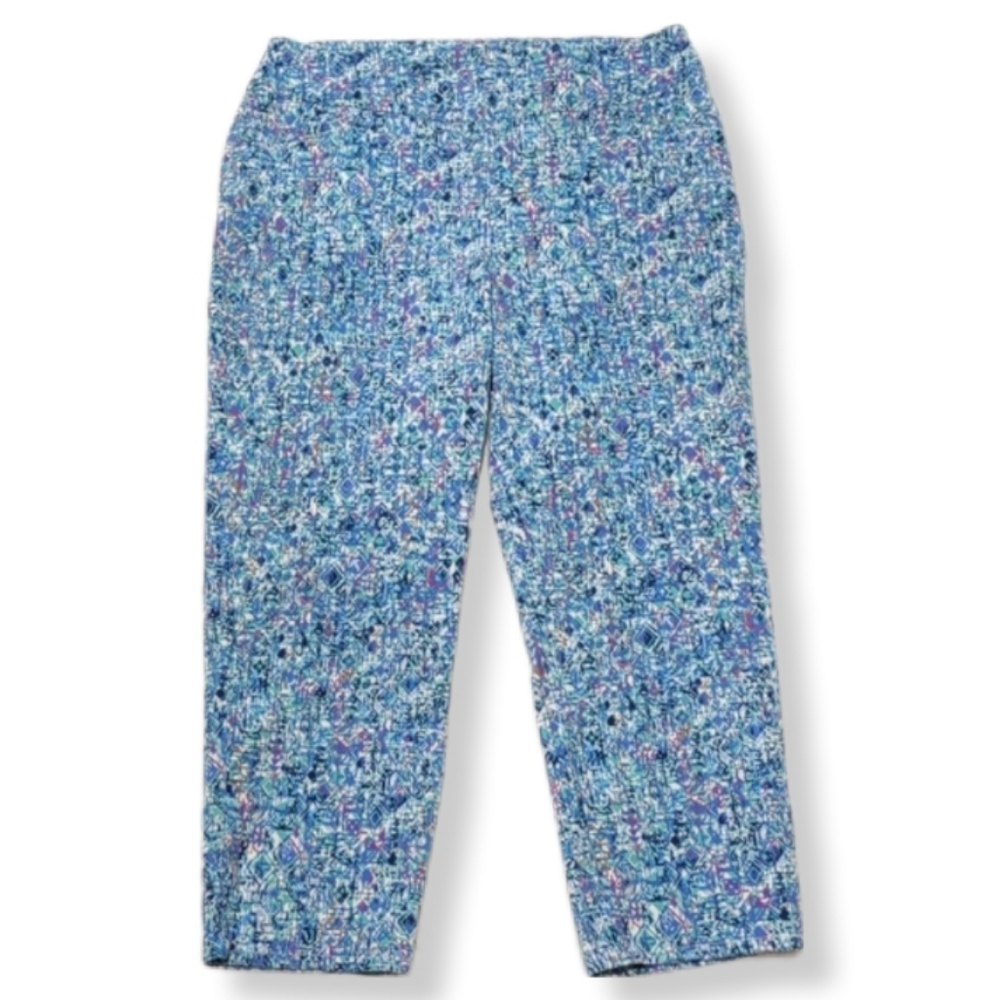 Westbound Blue Stretch Capri Pants